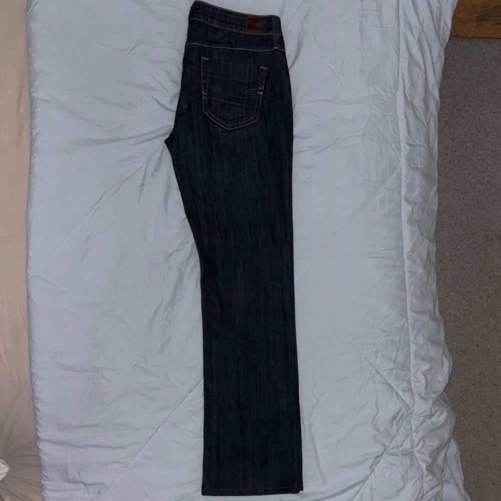 American Eagle Outfitters True Boot Stretch Jeans in Dark Denim